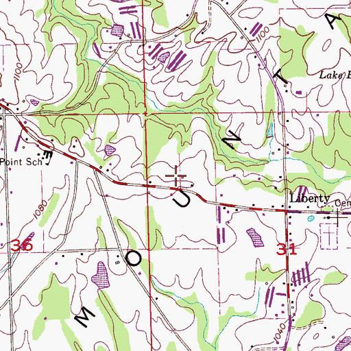 Topographic Map of Belview Heights Missionary Baptist Church, AL