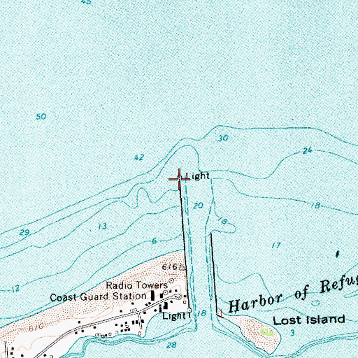 Topographic Map of Outer Light, MI