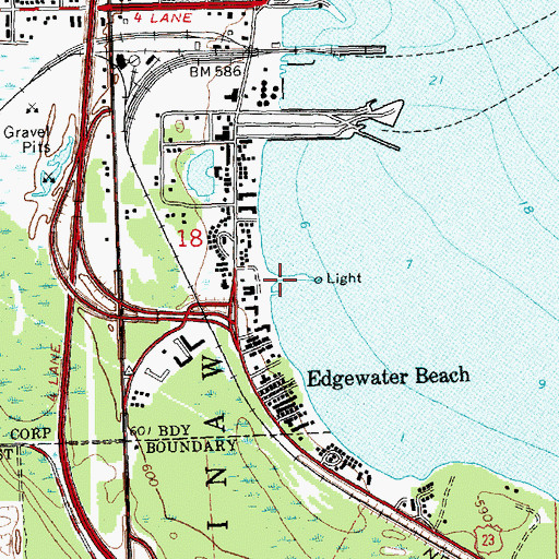 Topographic Map of Straits Transit, Incorporated, MI