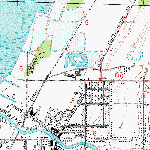 Topographic Map of Michigan Sugar Company, MI