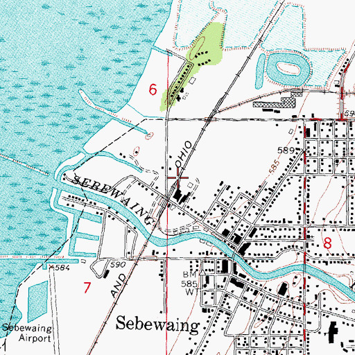Topographic Map of Michigan Producers Dairy Company, MI