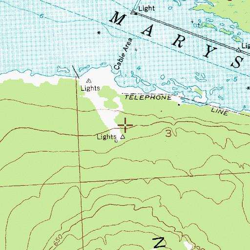 Topographic Map of Lower Nicolet Ranges, MI