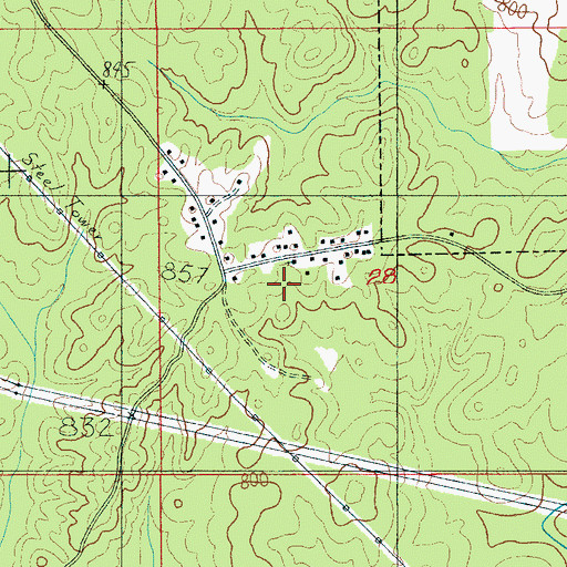 Topographic Map of Church of God, AL