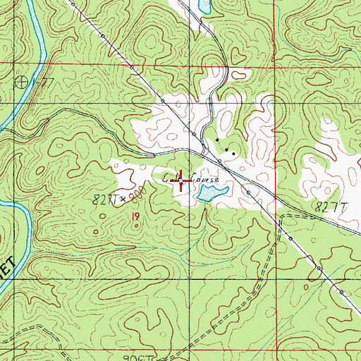 Topographic Map of Hatchett Creek Golf Club (historical), AL
