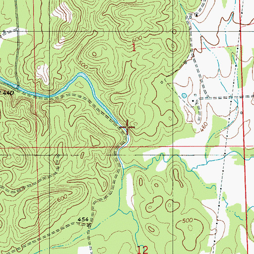 Topographic Map of Looneys Mill (historical), AL
