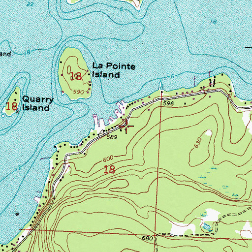 Topographic Map of Lykes Dock Ramp, MI