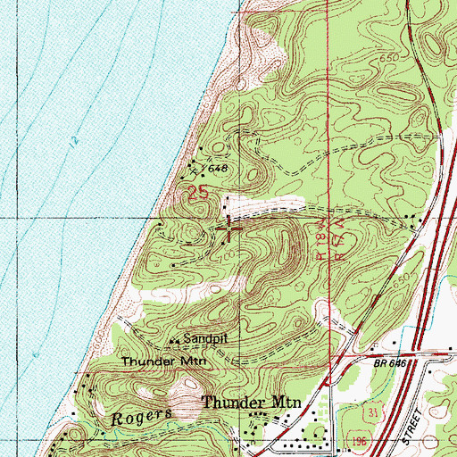 Topographic Map of Braywood, MI