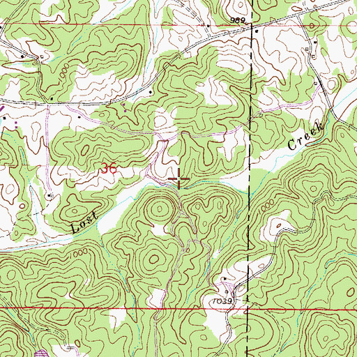 Topographic Map of Rocky Mount (historical), AL