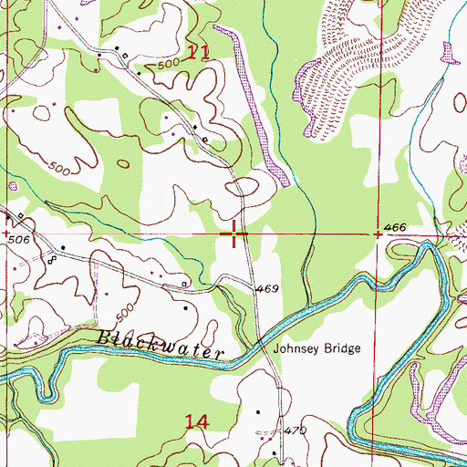 Topographic Map of Macedonia Number 5 Mine, AL