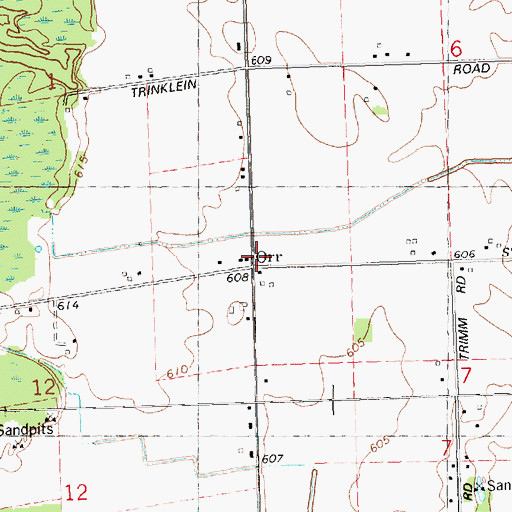 Topographic Map of Orr, MI