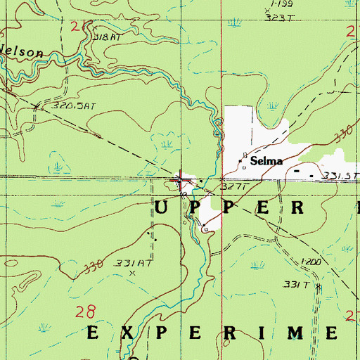 Topographic Map of Selma, MI