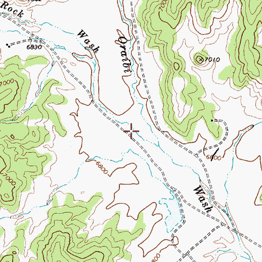 Topographic Map of Black Rock Wash, AZ