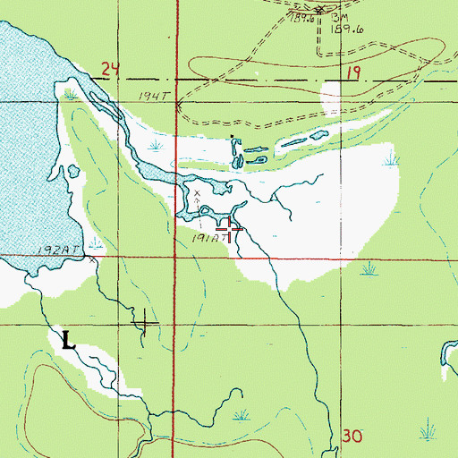 Topographic Map of Johnson Creek, MI