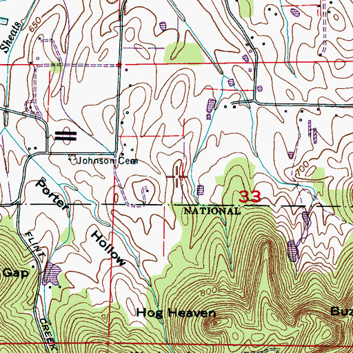 Topographic Map of Camp Ground Church (historical), AL
