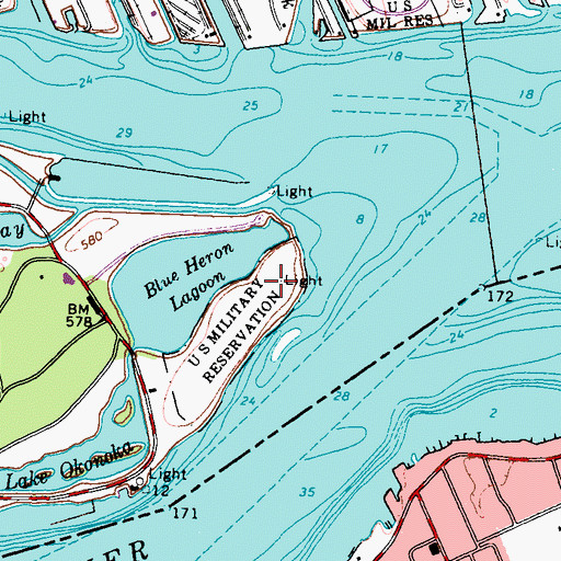 Topographic Map of William Livingstone Memorial Light, MI