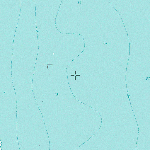 Topographic Map of Griggs River, MI