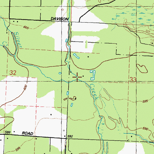 Topographic Map of Tuttle Ditch, MI