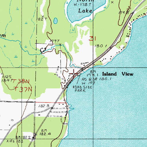 Topographic Map of No See-um Creek, MI