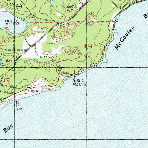 Topographic Map of Nomad, MI