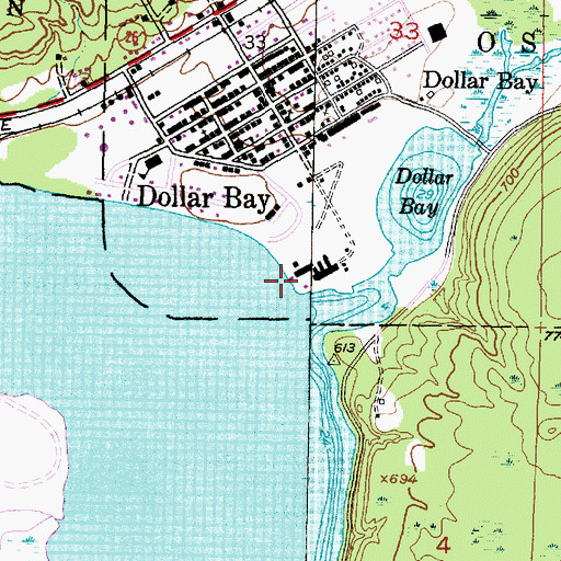 Topographic Map of Superior Iron and Metal Company, MI