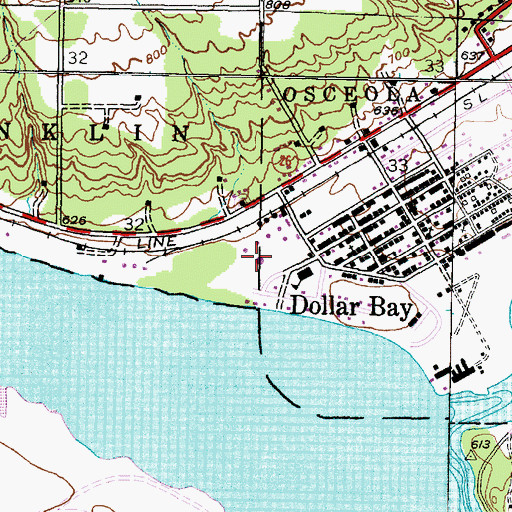 Topographic Map of Standard Oil Company, MI