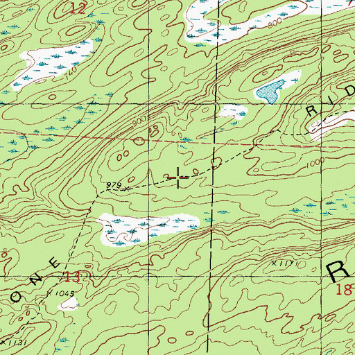 Topographic Map of Greenstone Ridge Trail, MI