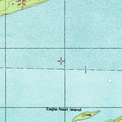 Topographic Map of Siskiwit Lake, MI