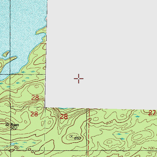 Topographic Map of Wood Lake, MI