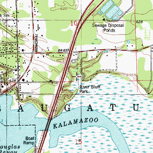 Topographic Map of River Bluff Park, MI