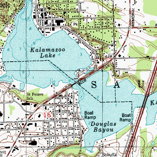 Topographic Map of Tower Marine, MI