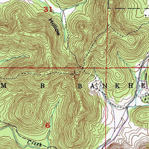 Topographic Map of Millfield Mountain, AL