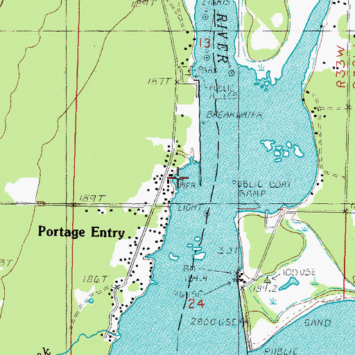 Topographic Map of Rasce Marine Hoist Ramp, MI