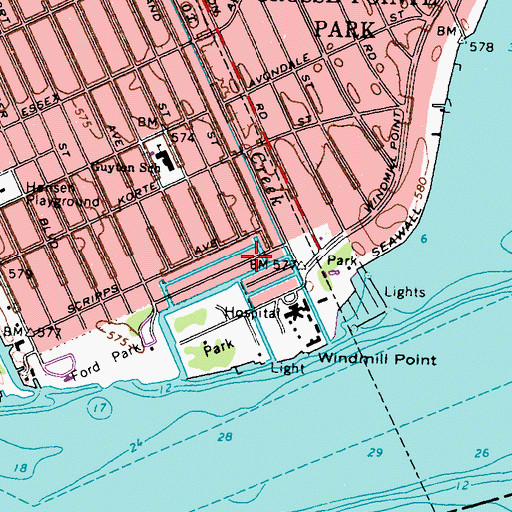 Topographic Map of Brow Marina, MI