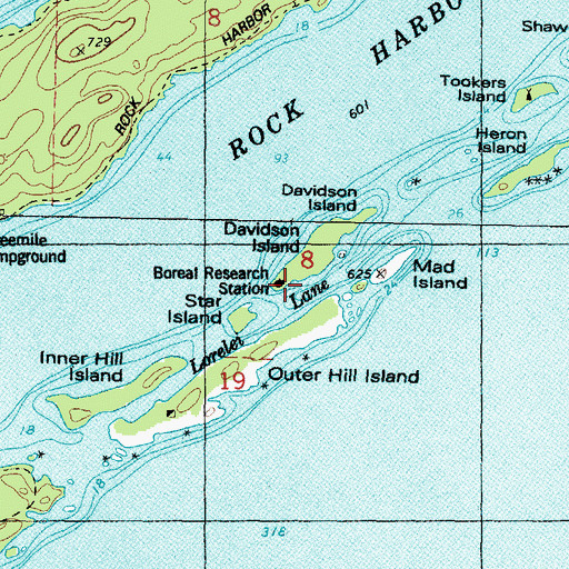 Topographic Map of Boreal Research Station, MI
