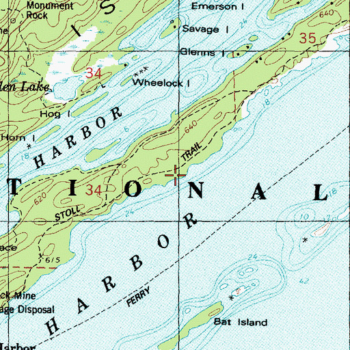 Topographic Map of Stoll Trail, MI