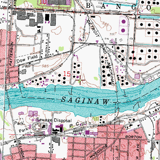 Topographic Map of Rupp Oil Company, MI