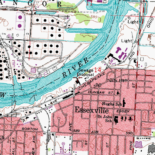 Topographic Map of United Welders Incorporated, MI