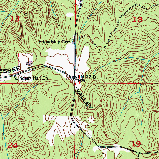 Topographic Map of Pool (historical), AL
