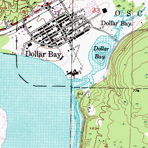 Topographic Map of Julio Contracting Company, MI