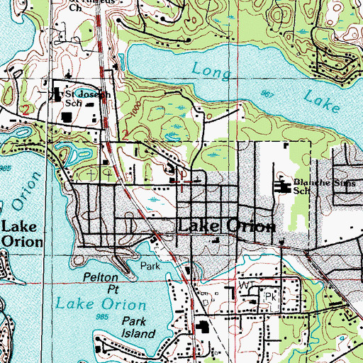 Topographic Map of Apostolic Lighthouse Church, MI