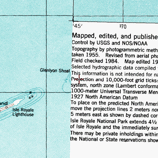 Topographic Map of Glenlyon Shoal, MI