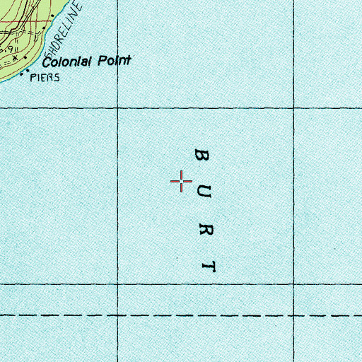 Topographic Map of Burt Lake, MI