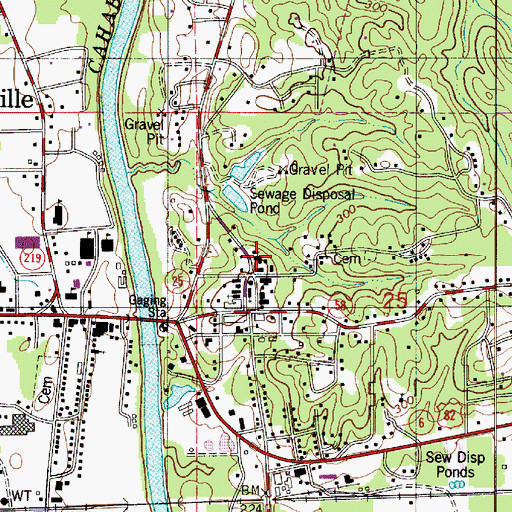 Topographic Map of Centreville Baptist Church, AL