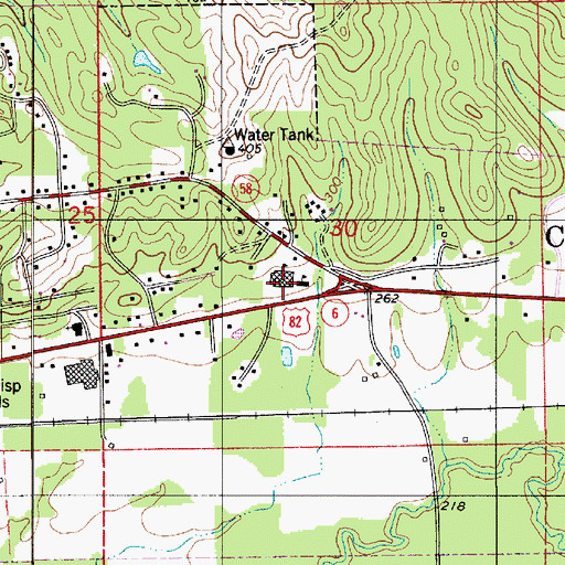 Topographic Map of Centreville Elementary School, AL