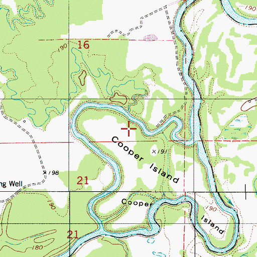 Topographic Map of Congo Creek, AL