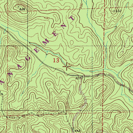 Topographic Map of Data (historical), AL