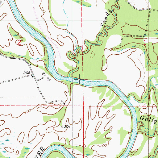 Topographic Map of Pleasant Valley Baptist Church, AL