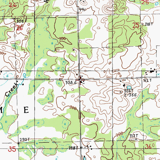 Topographic Map of Big Jackson School, MI