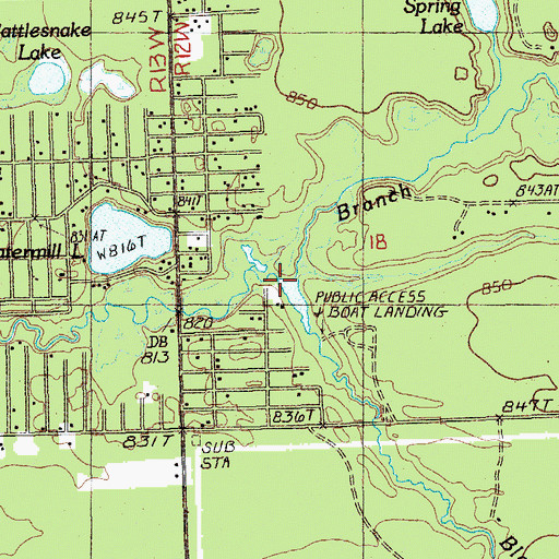 Topographic Map of Blood Creek, MI