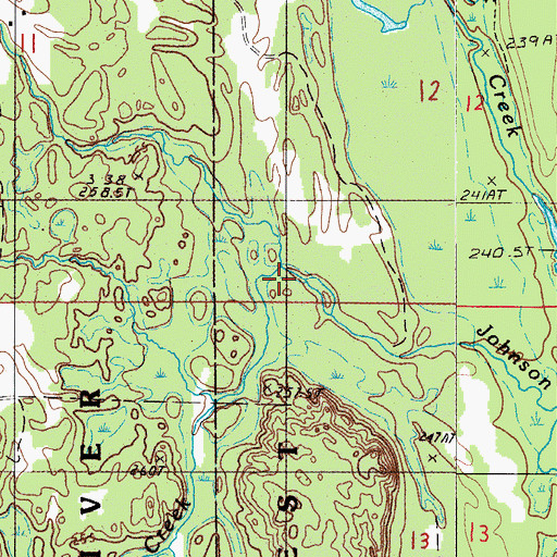 Topographic Map of Black Creek, MI